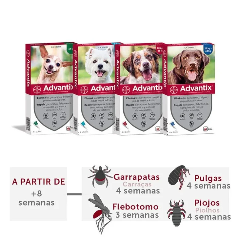 Advantix Pipetas Antiparasitarias para Perros