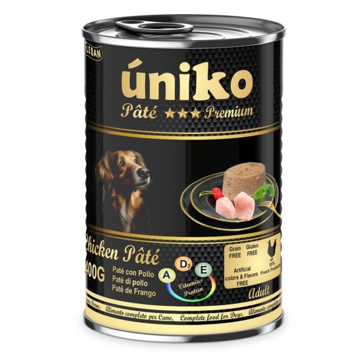 uniko-lata-perro-pate-con-pollo-400-gr Lata Paté Úniko Perro 400gr