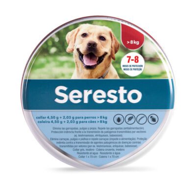 seresto mas de 8 kg Seresto Collar Antiparasitario para Perros